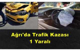 Ağrı'da Trafik Kazası 1 Yaralı