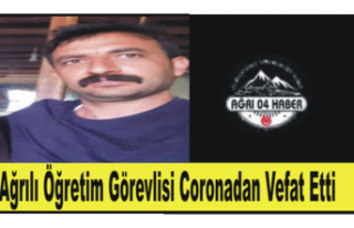 Ağrılı Akademisyen Coronaya Yenik Düştü.