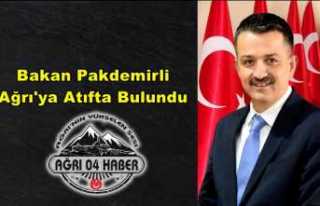 Bakan Pakdemirli Ağrı'ya Atıfta Bulundu