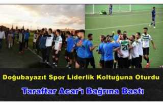 Doğubayazıt Belediye Spor Liderlik Koltuğuna Oturdu