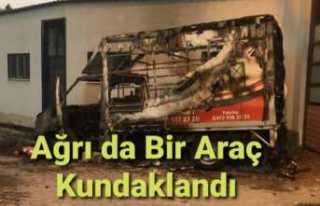 Ağrı da Araç Kundaklayan 2 Kişi Yakalandı