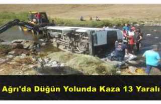 Düğün Yolunda Kaza 13 Yaralı