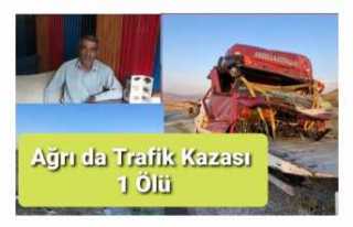 Ağrı'da Trafik Kazası 1 Ölü