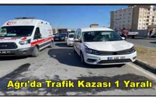 Ağrı'da Trafik Kazası 1 Kadın Yaralandı