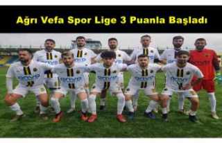 Ağrı Vefa Spor BAL 'da 3 Puanla Başladı