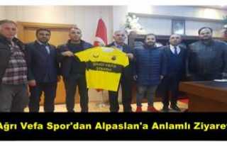 Ağrı Vefa Spor'dan Alpaslan'a Anlamlı...