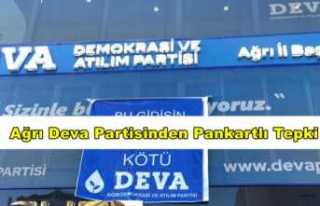 DEVA Partisi Ağrı İl Başkanlığından Hükümete...