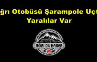 Ağrı Otobüsü şarampole uçtu ''yaralılar...