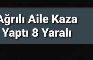 Ağrılı Aile Kaza Yaptı 8 Yaralı