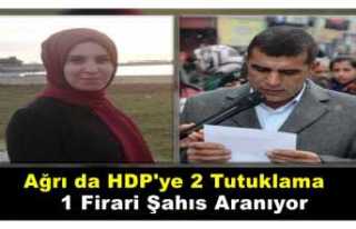 Ağrıda İki HDP'li tutuklandı , bir Firari...