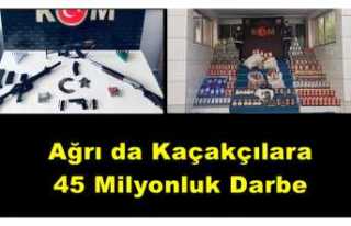 Ağrı'da Kaçakçılara 45 Milyonluk Darbe