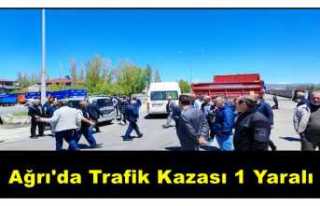 Ağrı da sürücü hatasından kaynaklanan kazada...