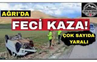 Ağrı da trafik kazası 11 yaralı