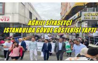 AĞRILI SİYASETÇİ İSTANBULDA GÖVDE GÖSTERİSİ...