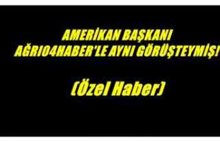 AMERİKAN BAŞKANI AĞRI04HABER'LE AYNI GÖRÜŞTEYMİŞ!