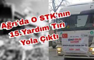 Ağrı dan O Derneğin 15. Yardım Tırıda Yola Çıktı