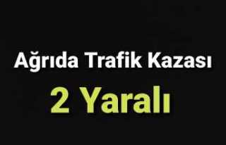 Ağrı'da Trafik Kazası 2 Yaralı