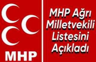 MHP Ağrı Milletvekili Adaylarını Açıkladı