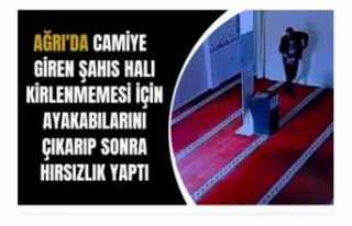 Ağrı'da Hırsızın Cami Hassasiyeti !!