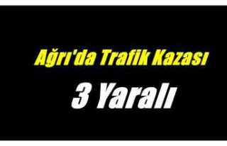 Ağrı'da Trafik Kazası 3 Yaralı