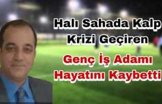 Ağrı'da genç iş adamı halısaha maçında...