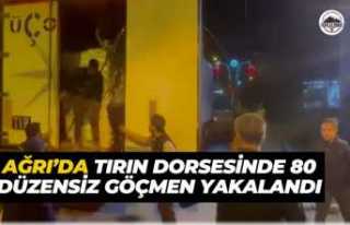 Ağrıda bir tır dolusu kaçak göçmen yakalandı