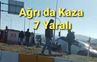 Ağrı'daTrafik Kazası 7 Yaralı