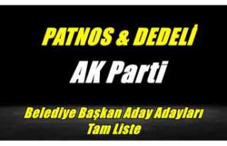 Ak Parti Patnos Belediye Başkan Aday Adayları Tam...