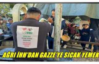 AĞRI İHH’DAN GAZZE’YE SICAK YEMEK