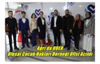 Ağrı’da UDER-Ulusal Çocuk Hakları Derneği Ofisi...