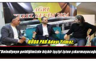 HÜDA PAR Ağrı Adayı Yılmaz"Belediyeye geldiğimizde...