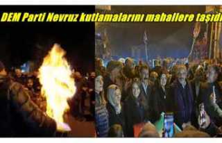 DEM Parti Nevruz kutlamalarını mahallelere taşıdı,kutlamalar...