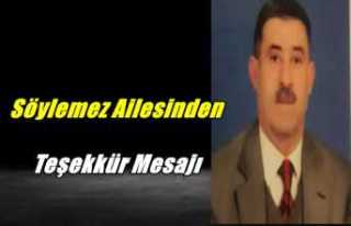 Söylemez Ailesinden Teşekkür Mesajı
