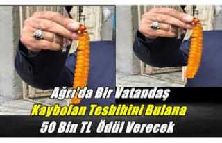 Ağrı'da Bir Vatandaş Kaybolan Tesbihini Bulana...