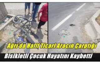 Ağrı’da Hafif Ticari Aracın Çarptığı Bisikletli...