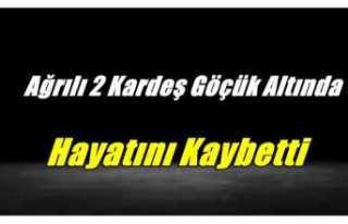 Ağrılı İki Kardeş Göçük Altında Can Verdi