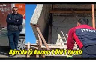 Ağrı'da Yaşanan İş Kazasında 1 Kişi Hayatını...