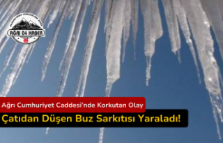 Ağrı Cumhuriyet Caddesi’nde Korkutan Olay: Çatıdan...
