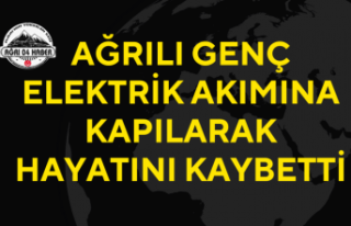 Ağrılı Genç Elektrik Akımına Kapılarak Hayatını...
