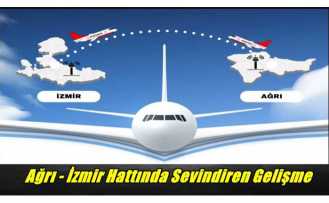 Ağrı İzmir Uçuşlarında Sefer Sayısı Arttırıldı