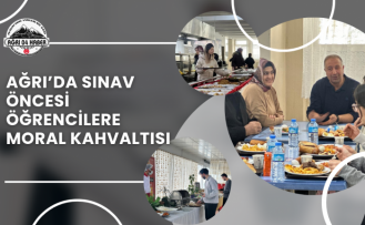 Ağrı’da Sınav Öncesi Öğrencilere Moral Kahvaltısı