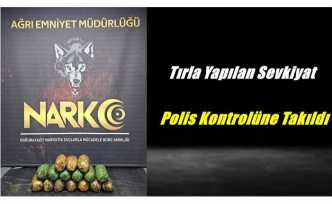 Tırla Yapılan Ulusla Arası Sevkiyat Ağrı Polisine Takıldı