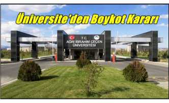 Ağrı İbrahim Çeçen Üniversitesi'nde Boykot