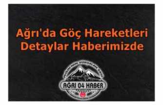 Ağrı'daki Göç Hareketliliği