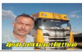 Ağrı'da Trafik Kazası 1 Ölü 1 Yaralı