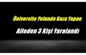 Üniversiteye giden yolda kaza yapan Ağrılı aileden 3 kişi yaralandı