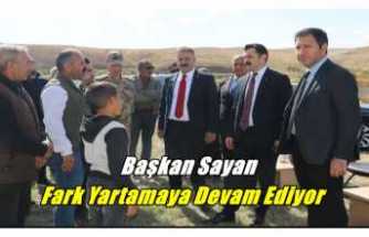 Başkan Sayan'dan Üreticiye Destek