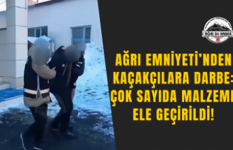 Ağrı Emniyeti’nden Kaçakçılara Darbe: Çok Sayıda Malzeme Ele Geçirildi!