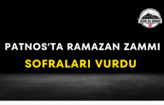 Patnos’ta Ramazan Zammı Sofraları Vurdu