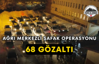 Ağrı Merkezli Şafak Operasyonu 68 Gözaltı